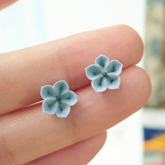 手工唯美樱花耳钉