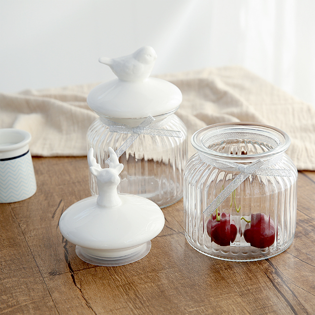 创意zakka复古玻璃密封罐