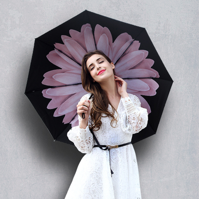 防晒防紫外线黑胶伞