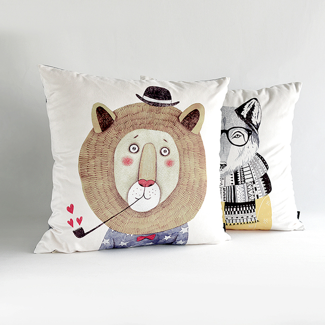 创意卡通动物抱枕