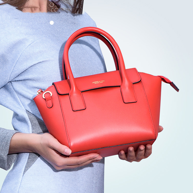时尚女士百搭简约牛皮包