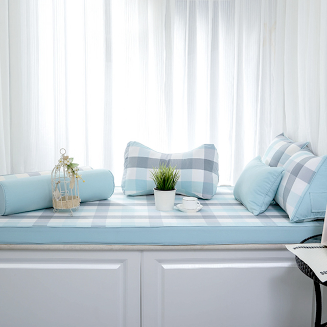 欧式田园飘窗垫榻榻米垫