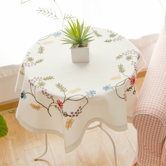 精美鲁绣桌布茶几盖布