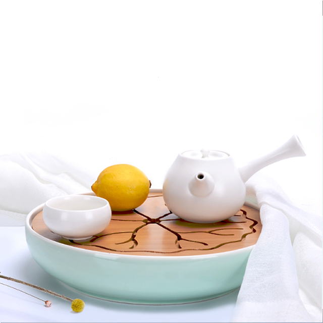 圆形陶瓷小茶盘