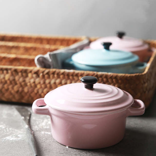 带盖双耳烤碗果冻布丁碗炖盅