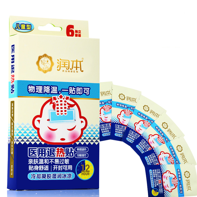 润本婴儿退热贴6片 
