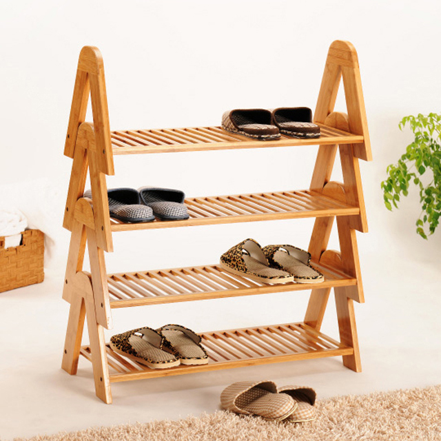 天竹多层实竹鞋架