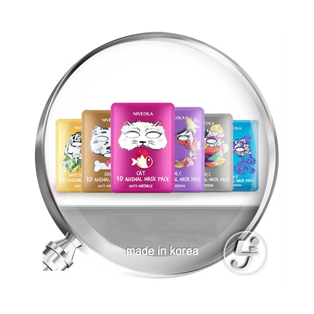 韩国3D动物面膜