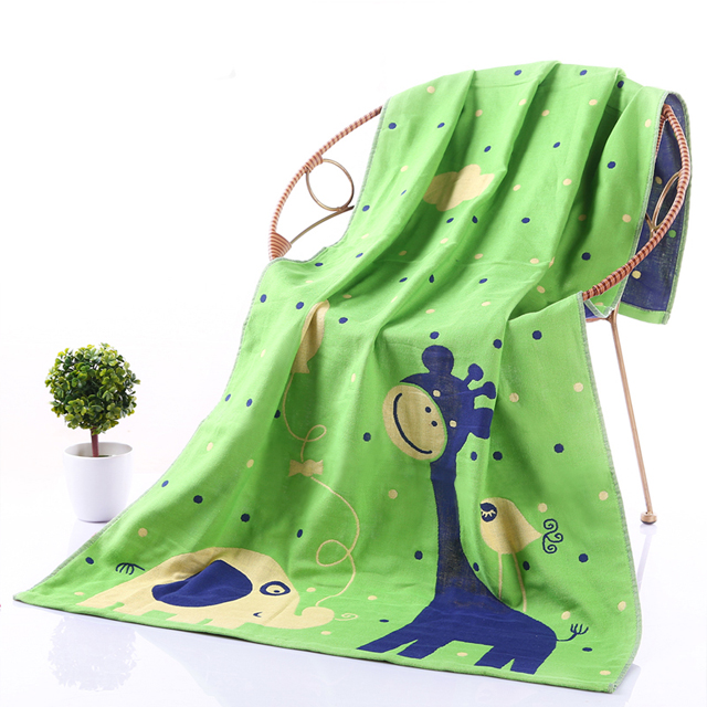 【送毛巾】三层纱布纯棉浴巾