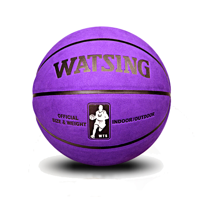 翻毛牛皮七号彩色篮球