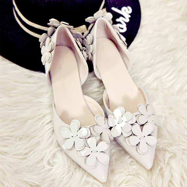 韩版尖头高跟鞋