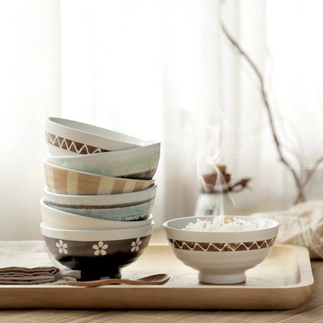 日式古朴手工陶瓷碗