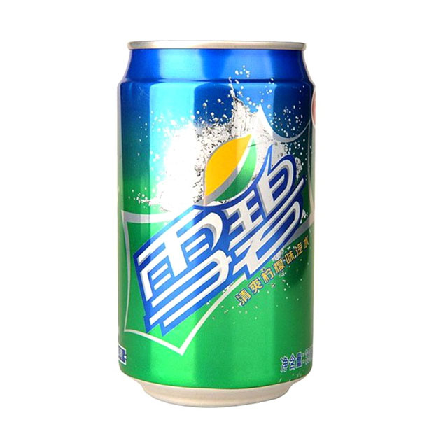 雪碧柠檬味碳酸饮料