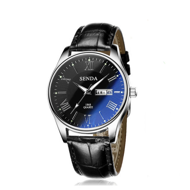 潮流时尚真皮防水手表