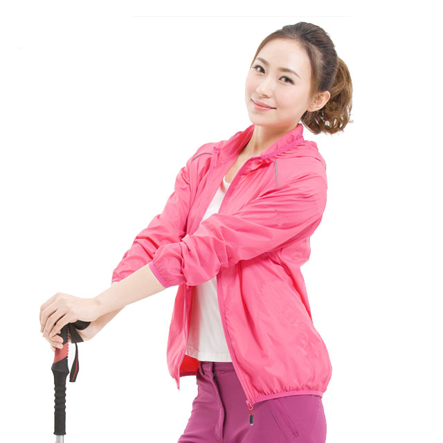 超薄透气速干防风衣女