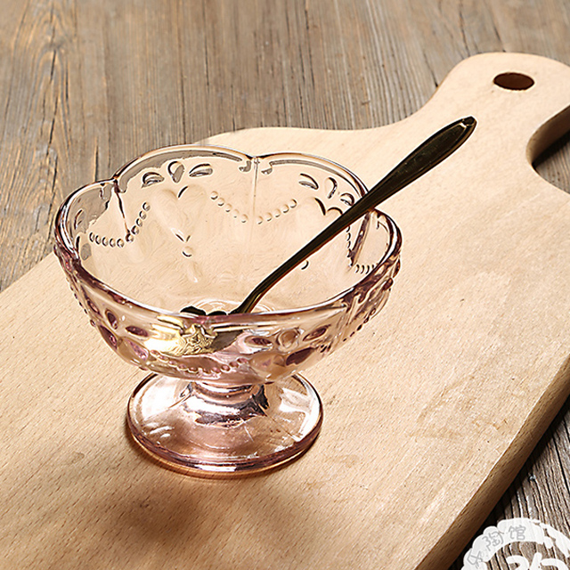 欧式玻璃浮雕沙律碗