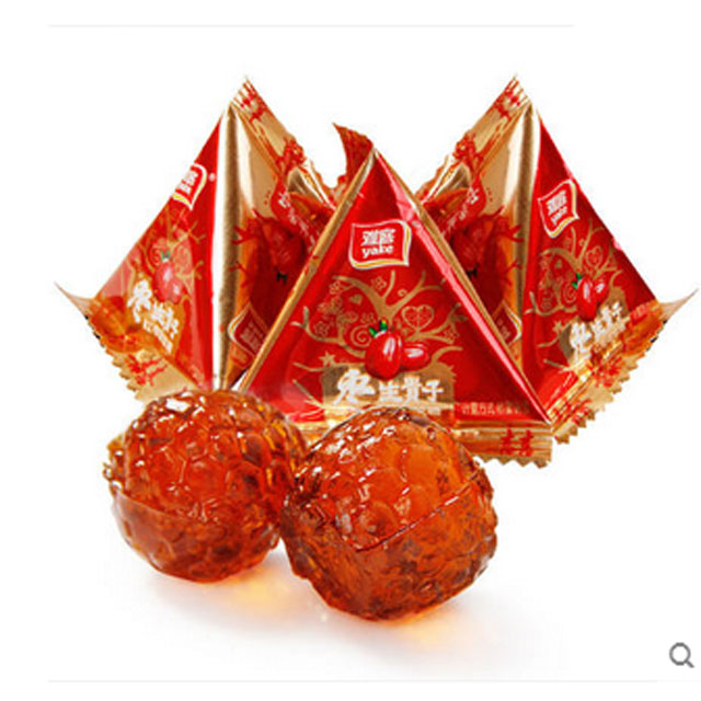 雅客枣生贵子红枣味喜糖500g