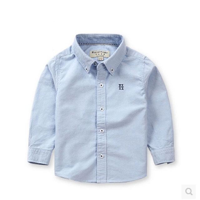 韩版男童纯棉衬衫