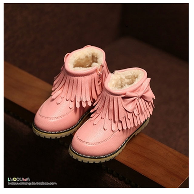 女童加绒雪地靴