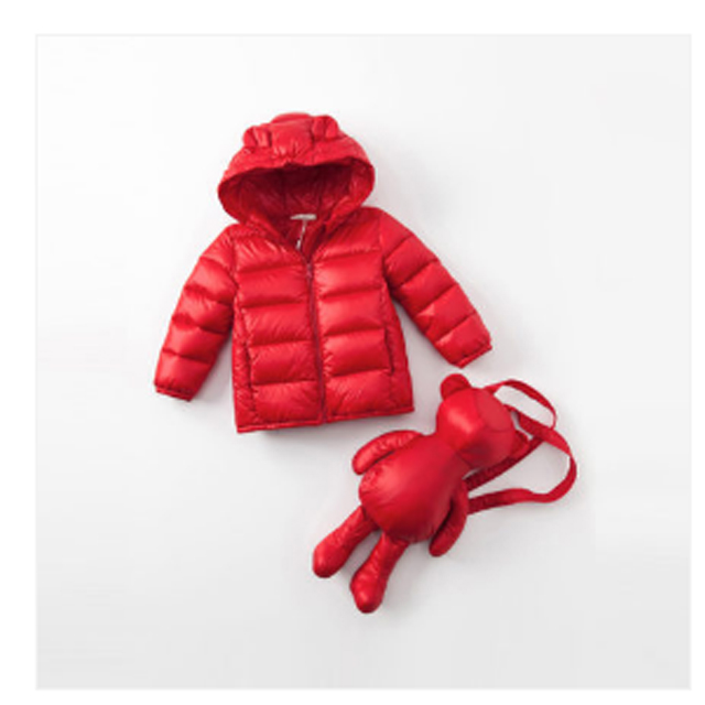 儿童羽绒服 送背包