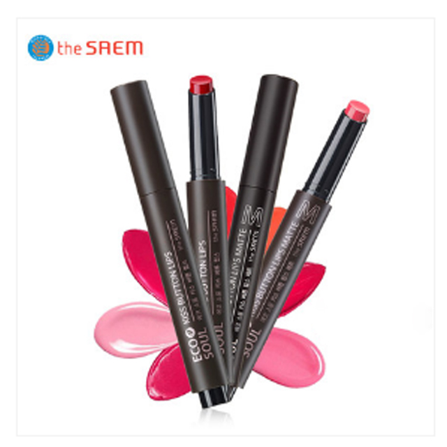 韩国the saem按压口红