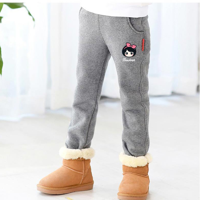 儿童加绒运动棉裤