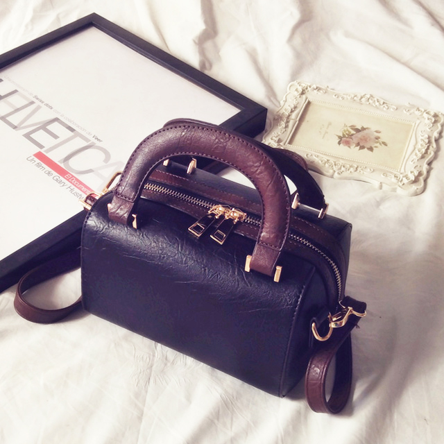 复古波士顿水桶包