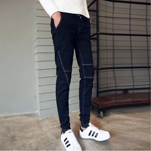 秋季男士加绒牛仔裤