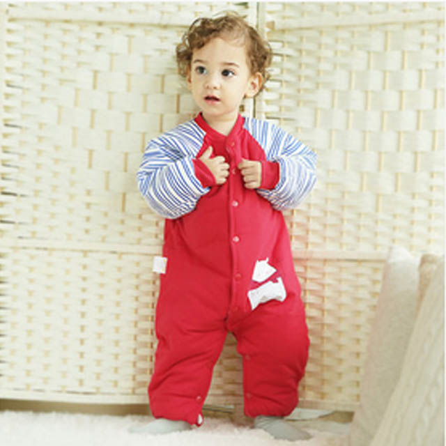 优简婴儿加厚连体衣