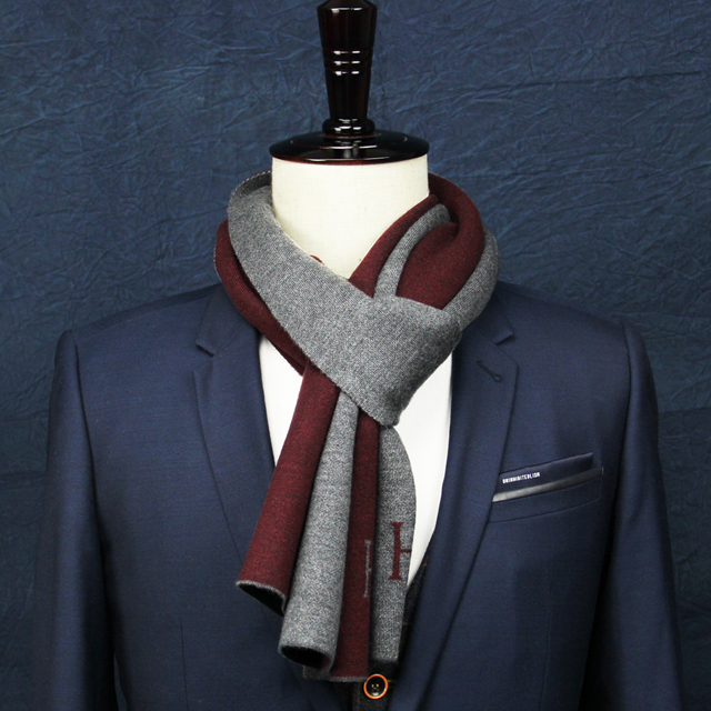 拾威男士羊毛围巾礼盒装