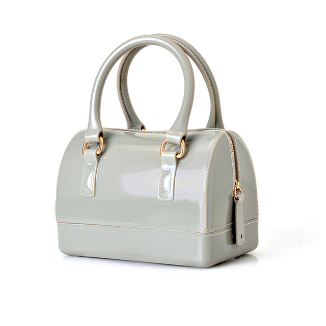 单肩手提透明果冻包包