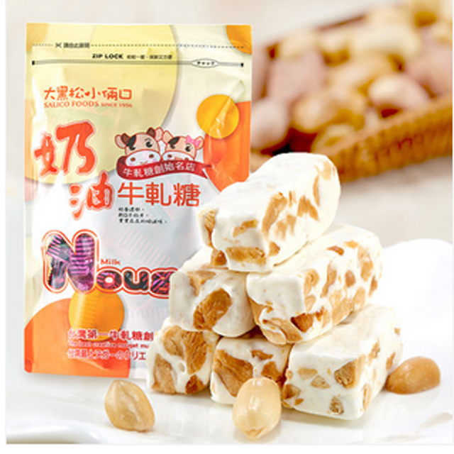 百草味-花生牛轧糖180gx2袋