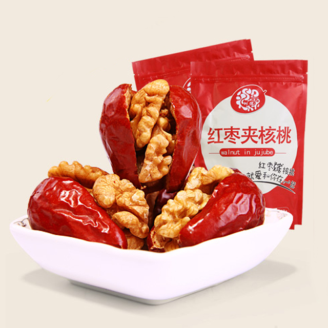 树德枣红枣夹核桃仁500g