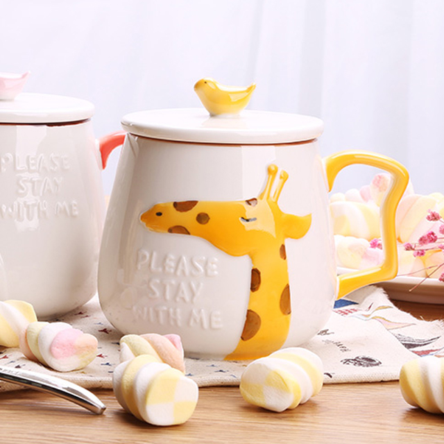 创意可爱卡通陶瓷杯