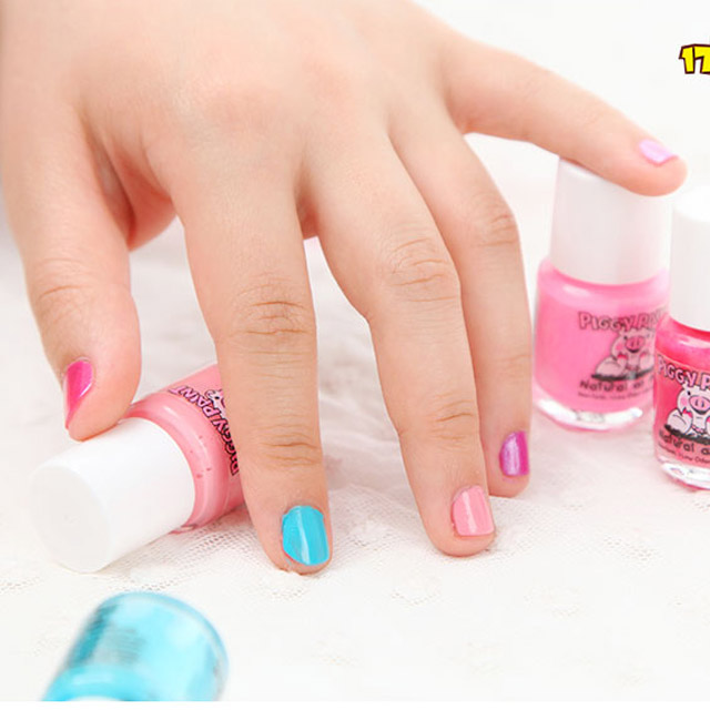 小猪可剥无毒儿童指甲油