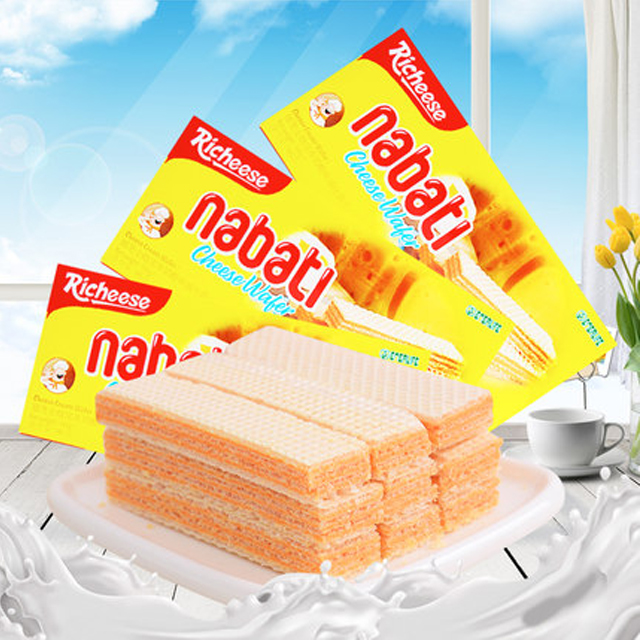 印尼丽芝士纳宝帝奶酪芝士饼干350g*2罐 