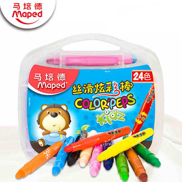 儿童绘画旋转式水溶性油画棒蜡笔