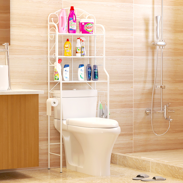免打孔卫生间置物架