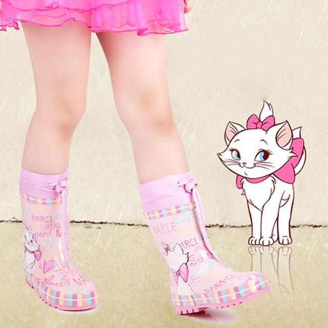 女童公主防滑雨鞋