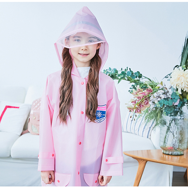 儿童雨衣带书包位