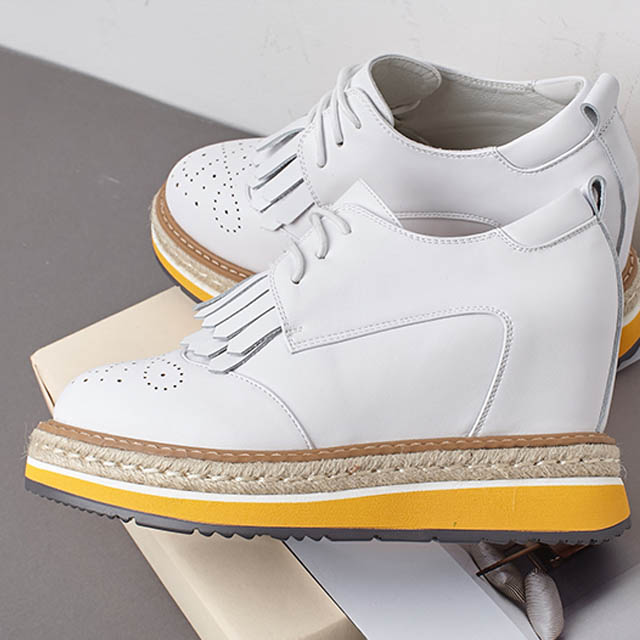 内增高坡跟厚底休闲鞋