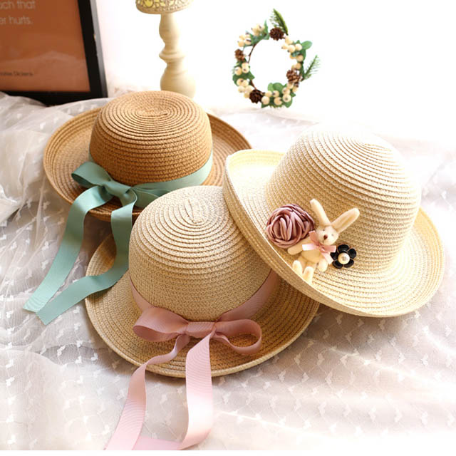 女童草帽遮阳帽