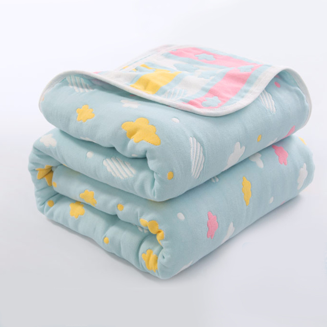 纯棉加厚纱布毛巾被