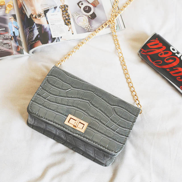 复古链条单肩斜挎包