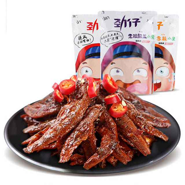 湖南特产劲仔麻辣小鱼