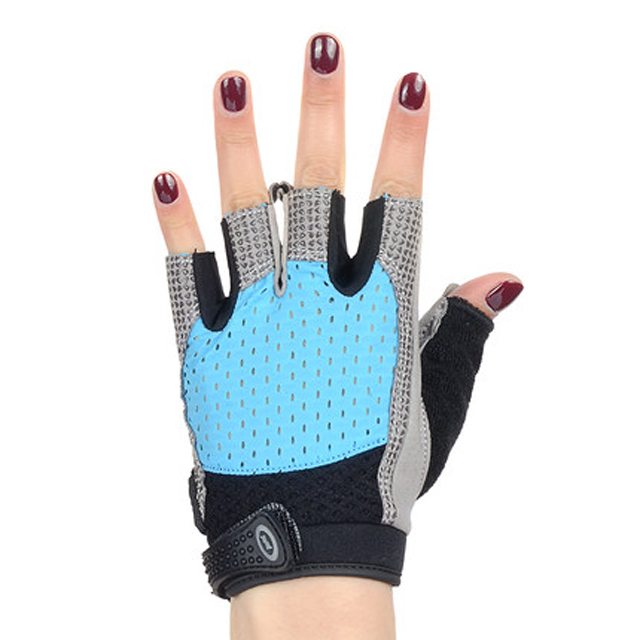 女生透气防滑半指健身手套