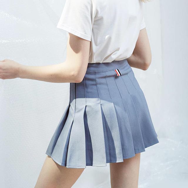 学院风百褶半身裙