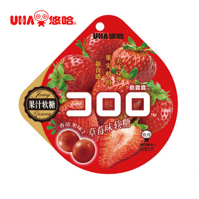 UHA悠哈草莓味果汁软糖52g