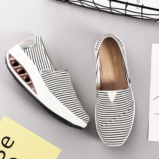 百搭学生厚底布鞋