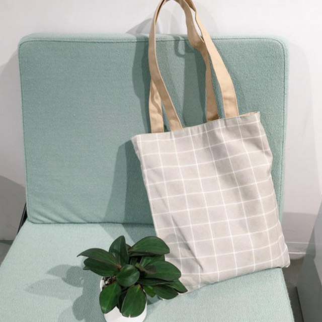 清新森系单肩帆布包